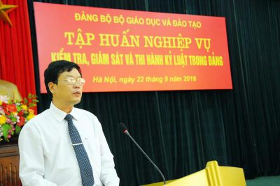 Tập huấn nghiệp vụ kiểm tra, giám sát và thi hành kỷ luật trong Đảng